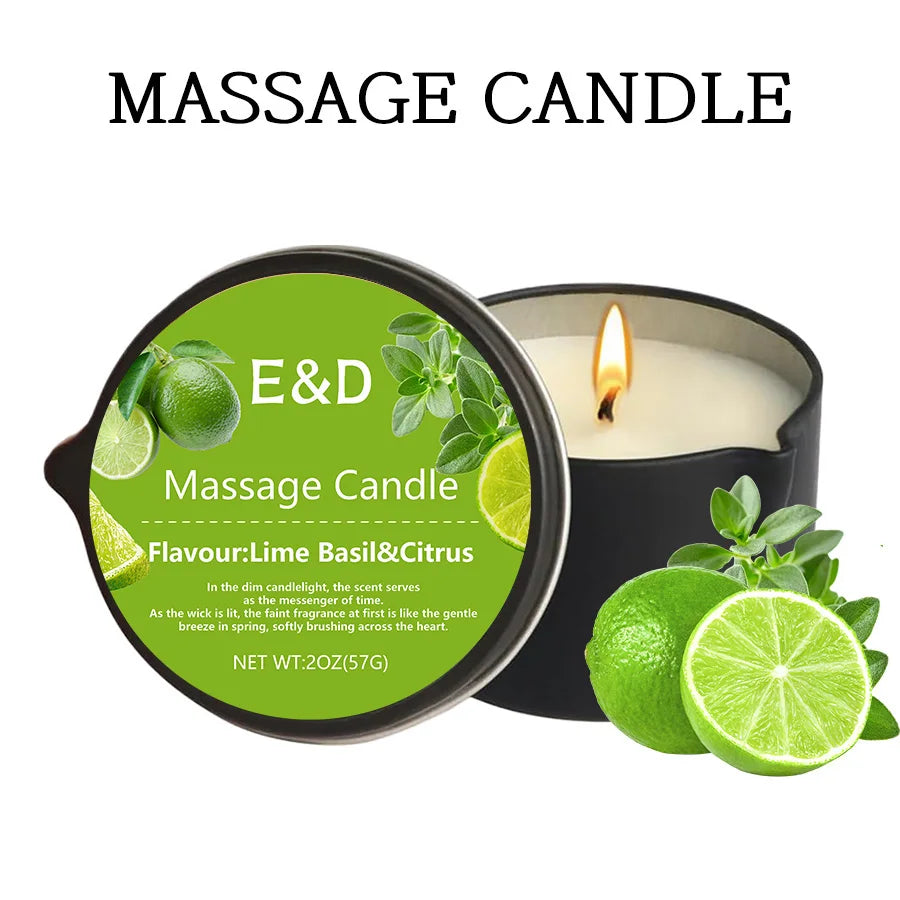 premium scented Massage Oil Candle