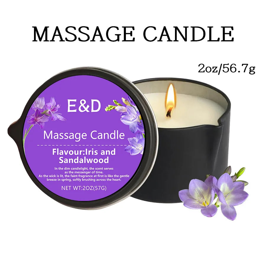 premium scented Massage Oil Candle