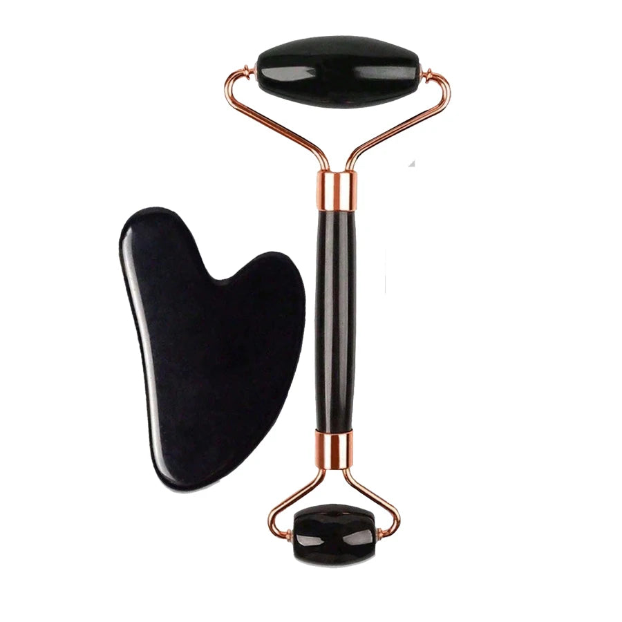 velvet Glow ice roller and gua Sha set