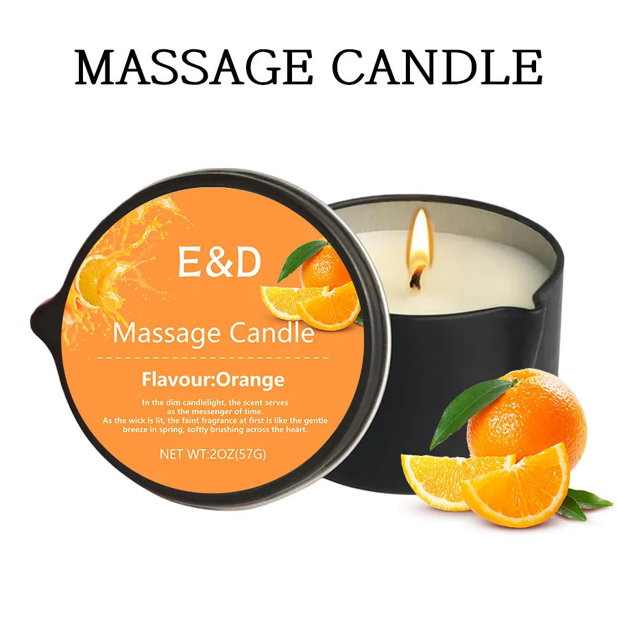premium scented Massage Oil Candle