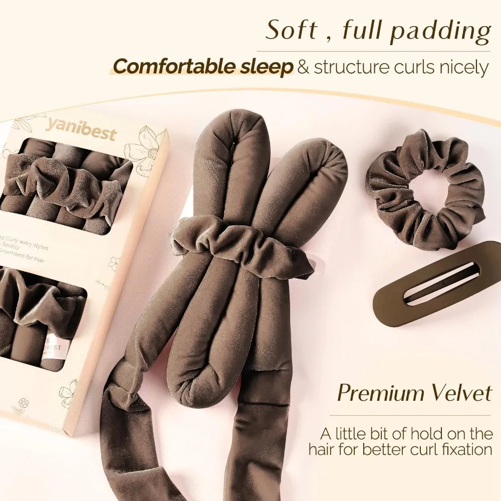 premium Heatless hair curler and bonnet