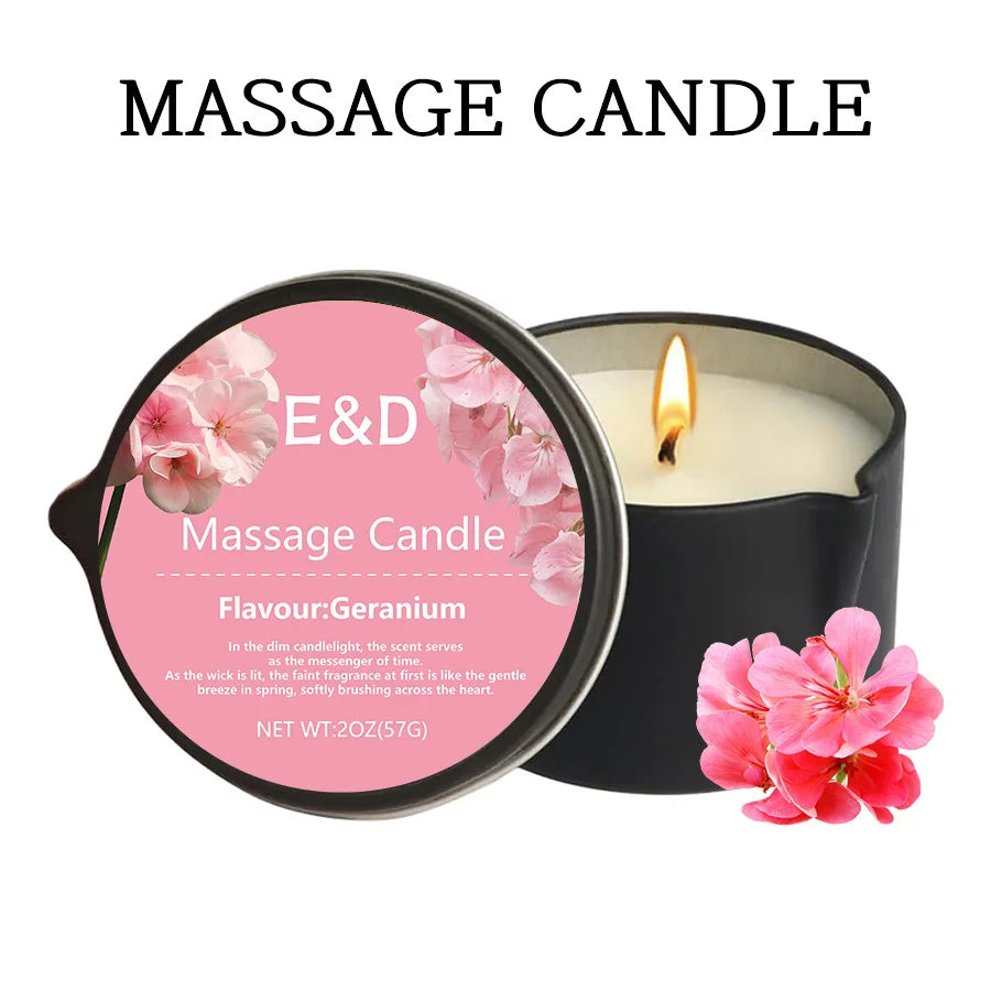 premium scented Massage Oil Candle